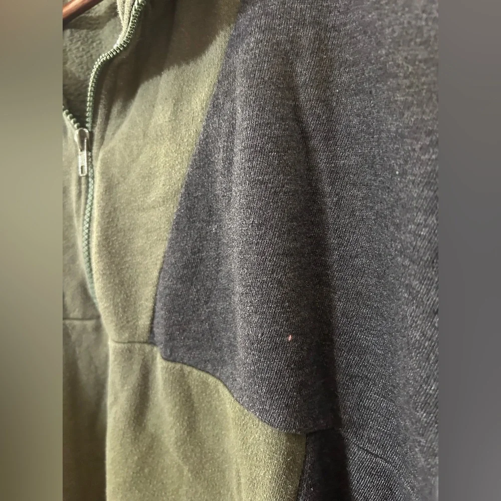 PINK Color Block Varsity Half Zip Sweatshirt - Picture 4 of 5